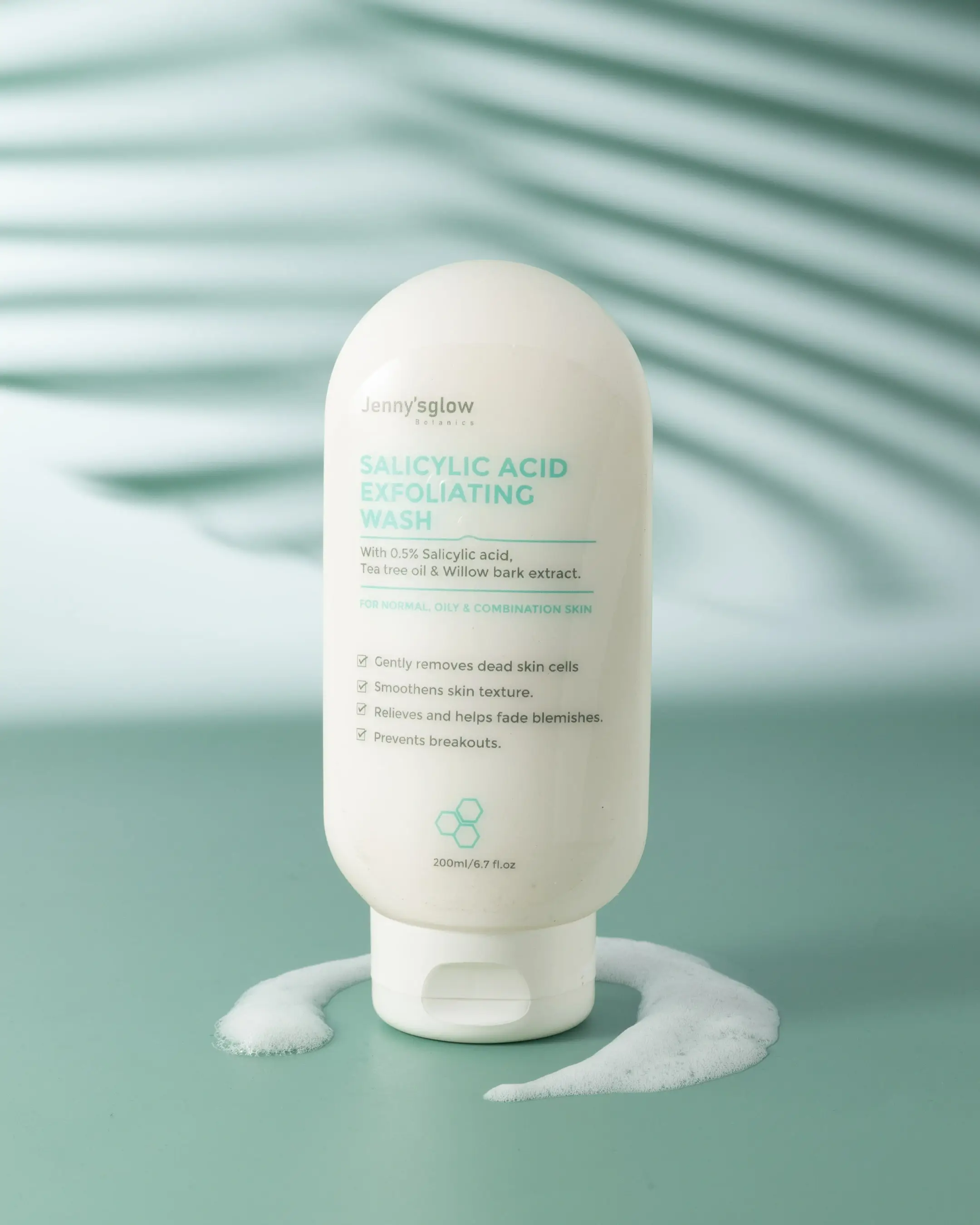 SALICYLIC ACID EXFOLIATING WASH (FOR NORMAL, OILY & COMBINATION SKIN) WITH 0.5% SALICYLIC ACID, TEA TREE OIL & WILLOW BARK EXTRACT